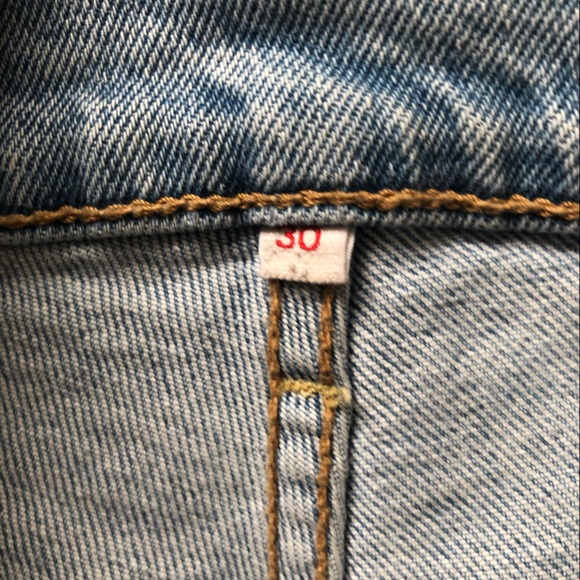 Faded denim cropped length Levis - Picture 5 of 5